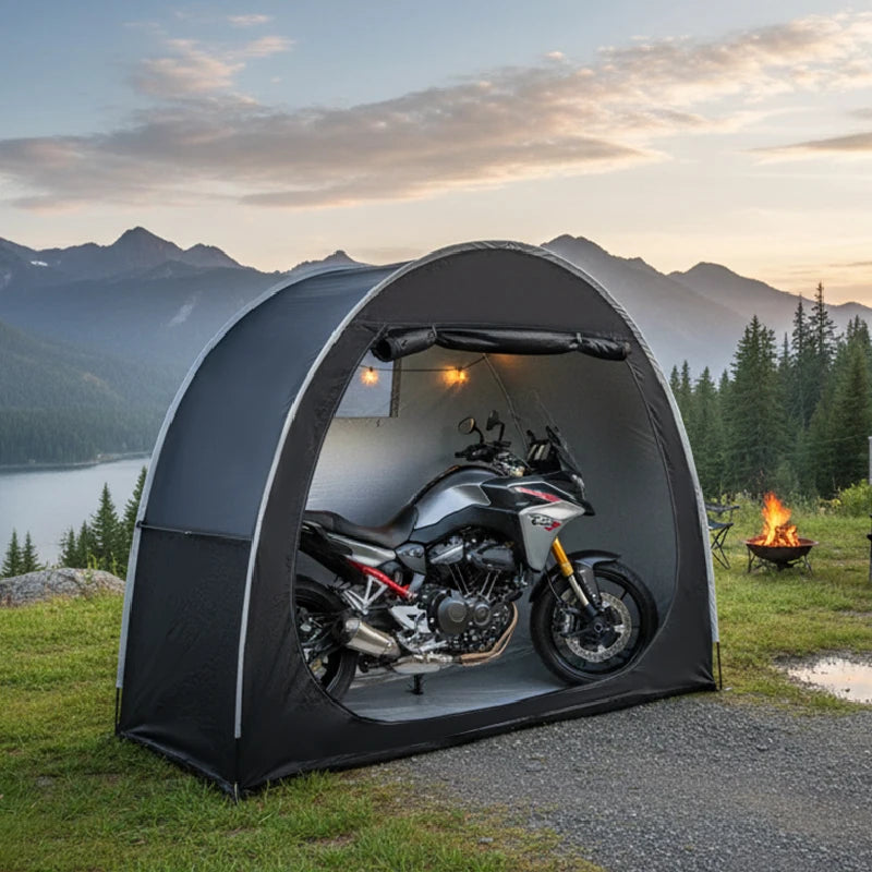 1 Pack Bike Storage Tent, Sturdy Dome Shed for 2 Bikes, Portable Folda ...